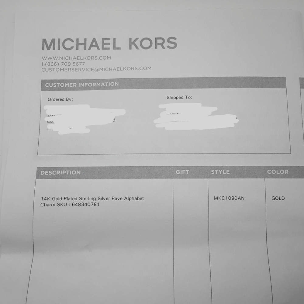 🎉2X HP🎉 Michael Kors "L" initial charm - Picture 15 of 15